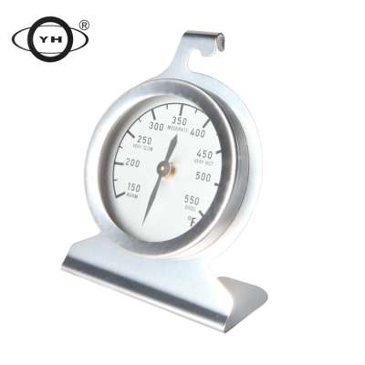 Stainless steel pizza bimetal oven safe thermometer