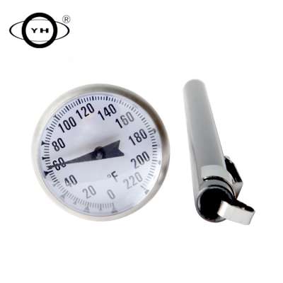 Stainless steel bimetal pocket thermometer