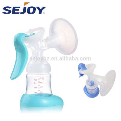 Silicon Easy Use Adjustable Manual Breast Pump With Baby Bottle